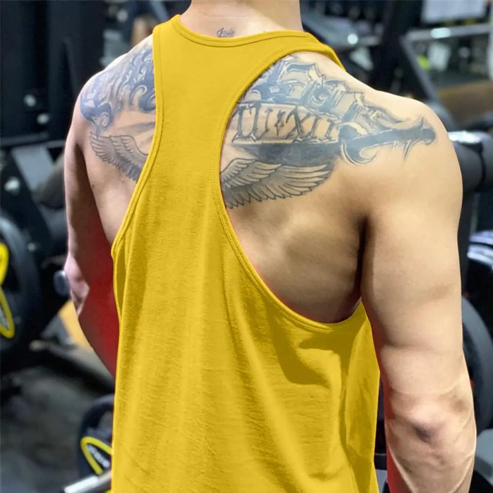 Mens Skull Print Stringer Bodybuilding Gym Tank Tops Sleeveless Workout Shirt Fitness Vest