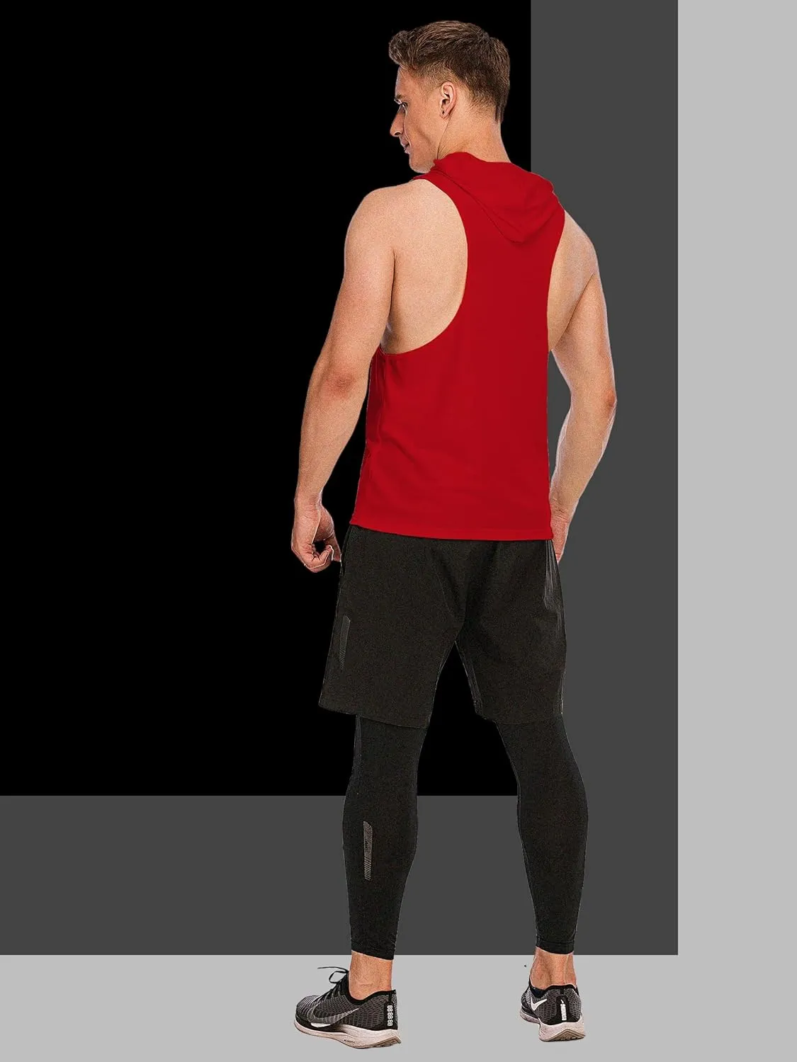 Mens Skull Print Stringer Bodybuilding Gym Tank Tops Sleeveless Workout Shirt Fitness Vest