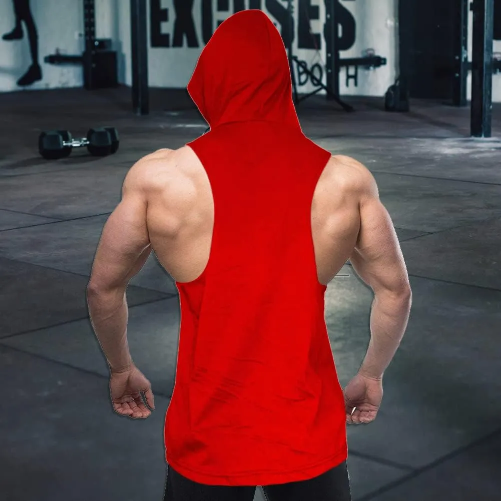 Mens Skull Print Stringer Bodybuilding Gym Tank Tops Sleeveless Workout Shirt Fitness Vest