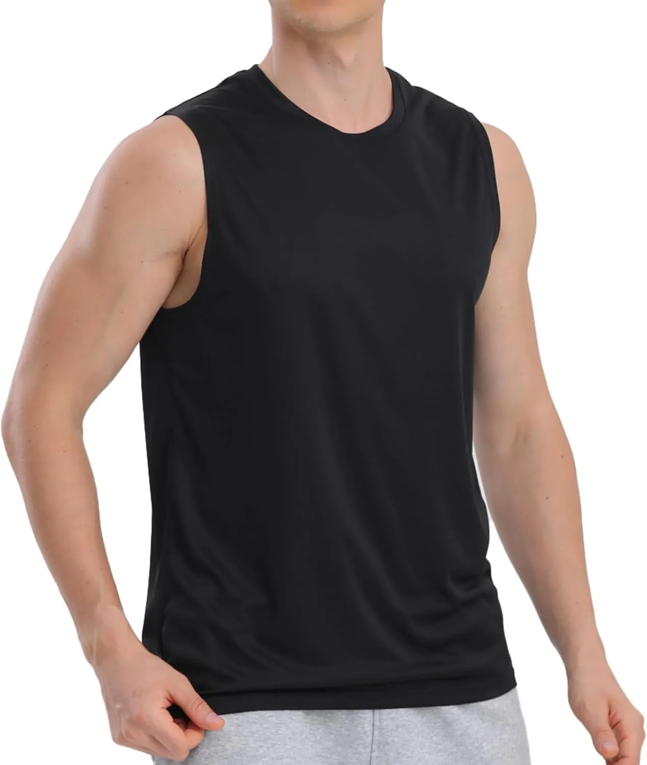 Mens Tank Tops 5 Pack,Gym Sleeveless Shirts Fitness Muscle T-Shirts Workout Gym Tank Top