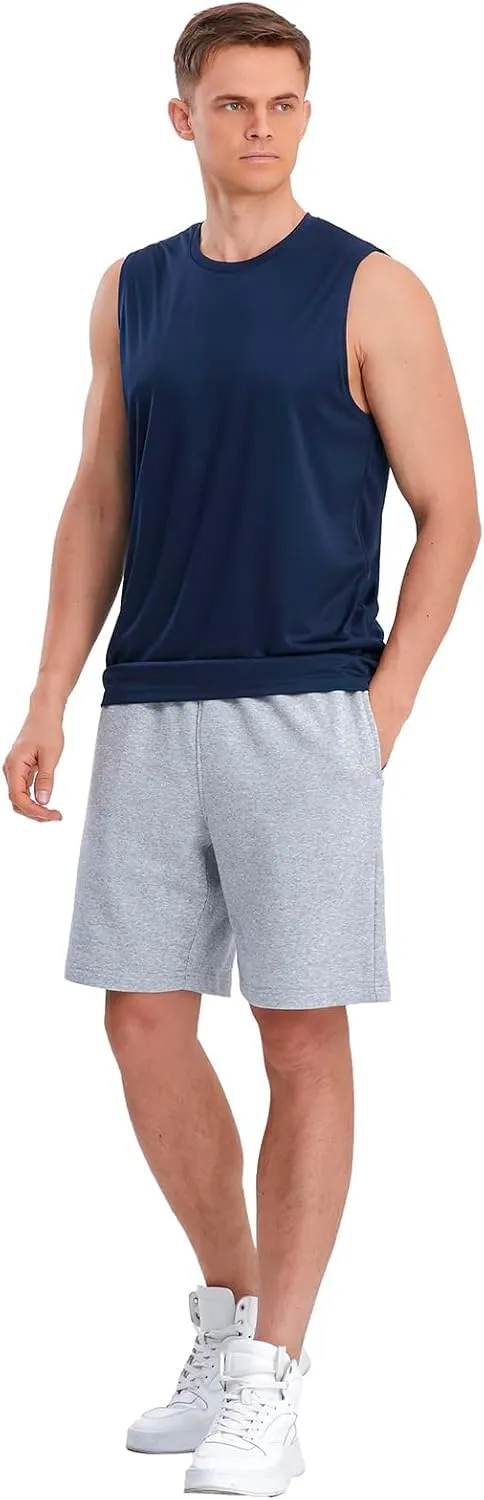 Mens Tank Tops 5 Pack,Gym Sleeveless Shirts Fitness Muscle T-Shirts Workout Gym Tank Top