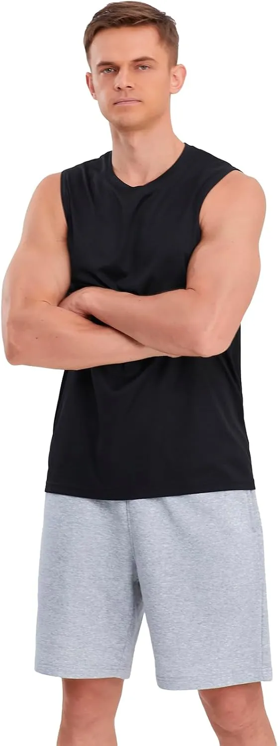 Mens Tank Tops 5 Pack,Gym Sleeveless Shirts Fitness Muscle T-Shirts Workout Gym Tank Top