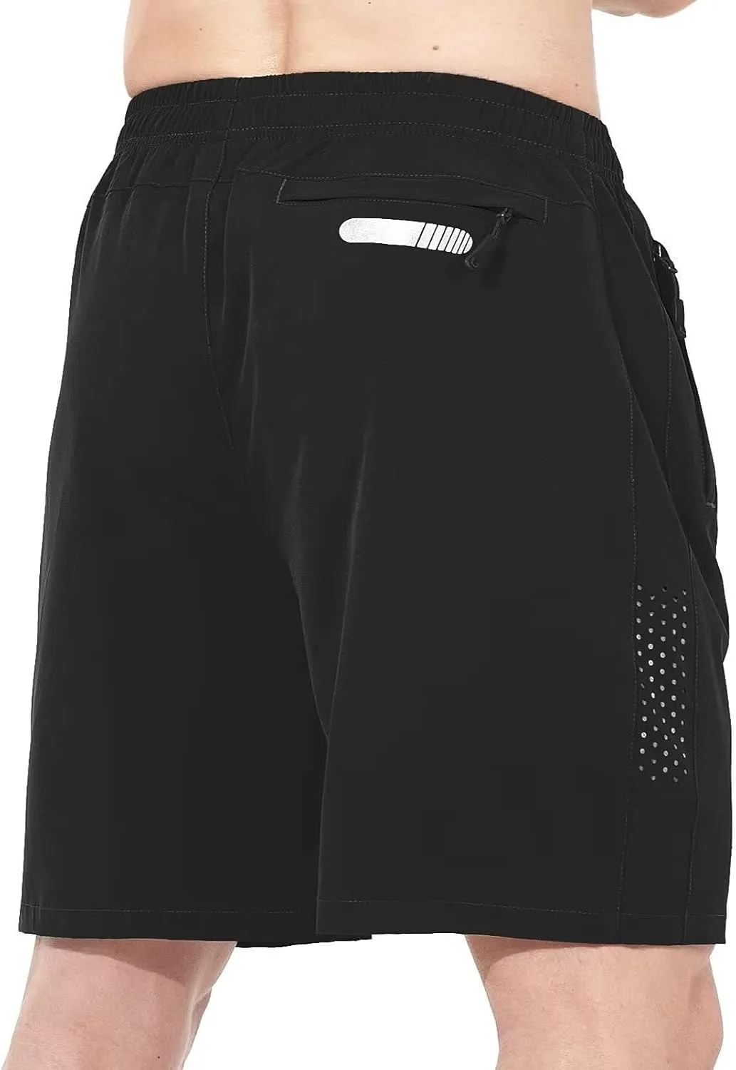Men's Workout Running Quick Dry Gym Shorts Beach Shorts Sportswear Fitness Outdoor Loose Training Pants with Pocket
