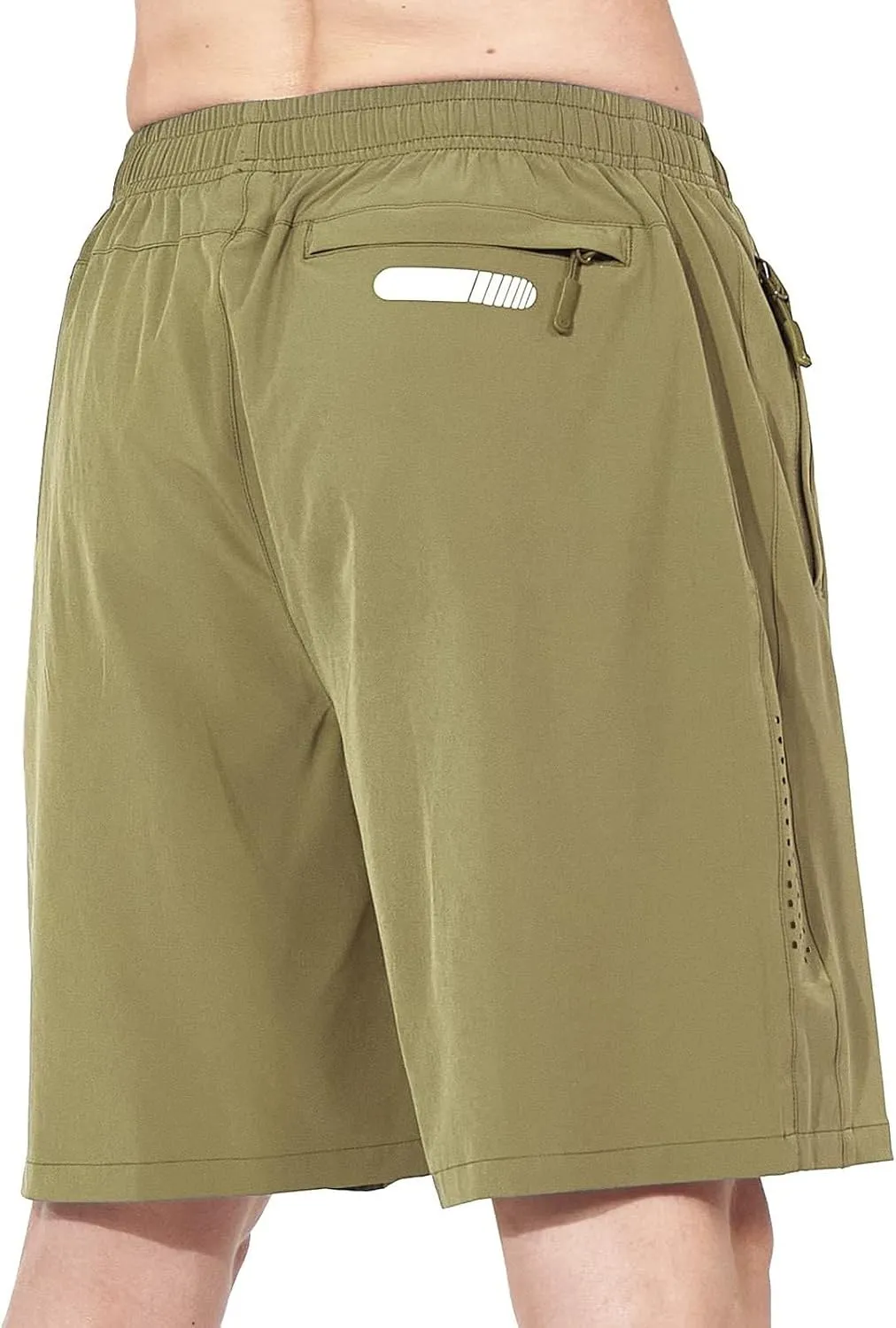 Men's Workout Running Quick Dry Gym Shorts Beach Shorts Sportswear Fitness Outdoor Loose Training Pants with Pocket