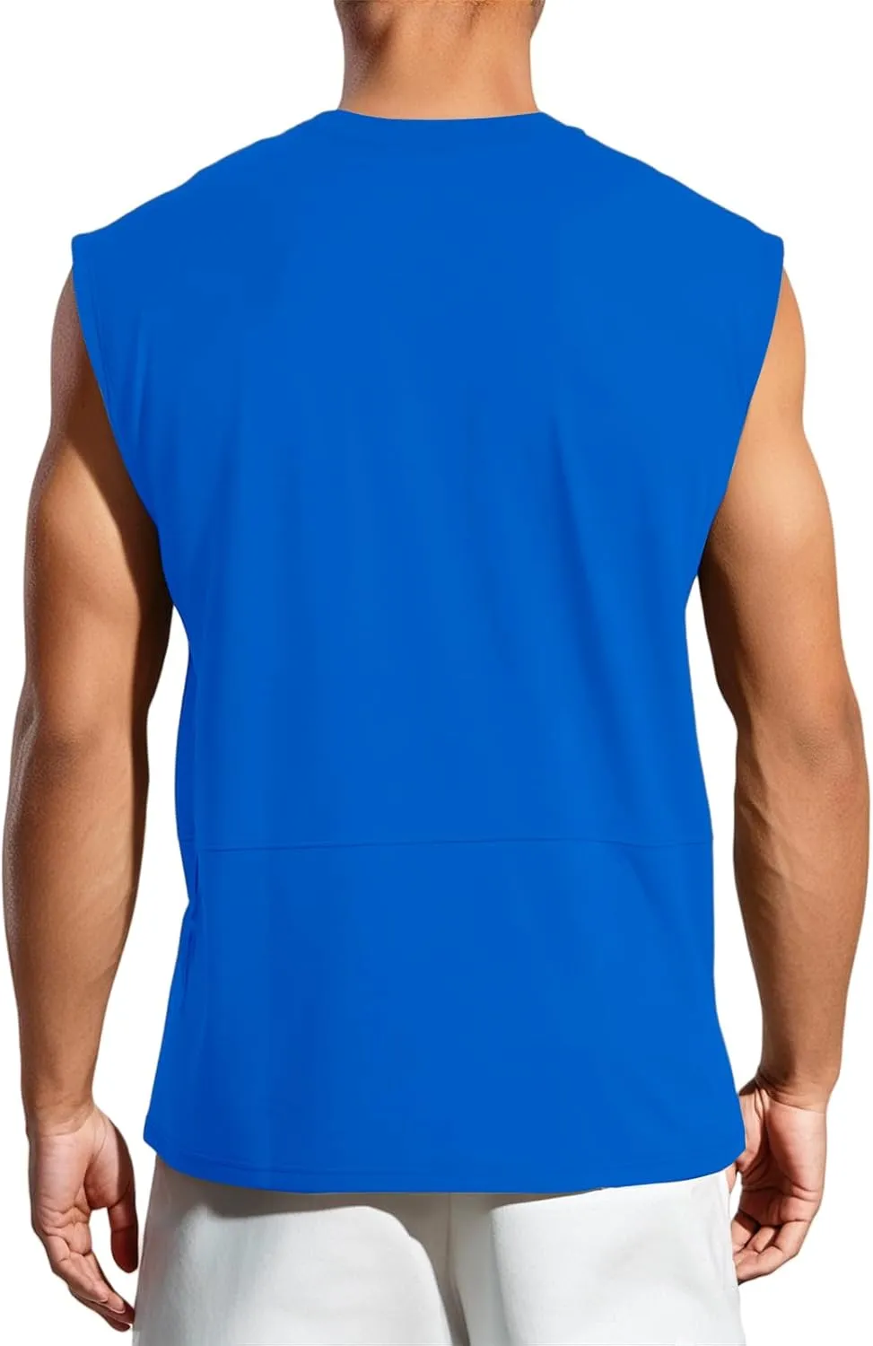 Men's Workout Tank Tops Sleeveless Quick Dry Muscle Running Tees Summer Beach Causual Stretchy Athletic Gym Tank Top