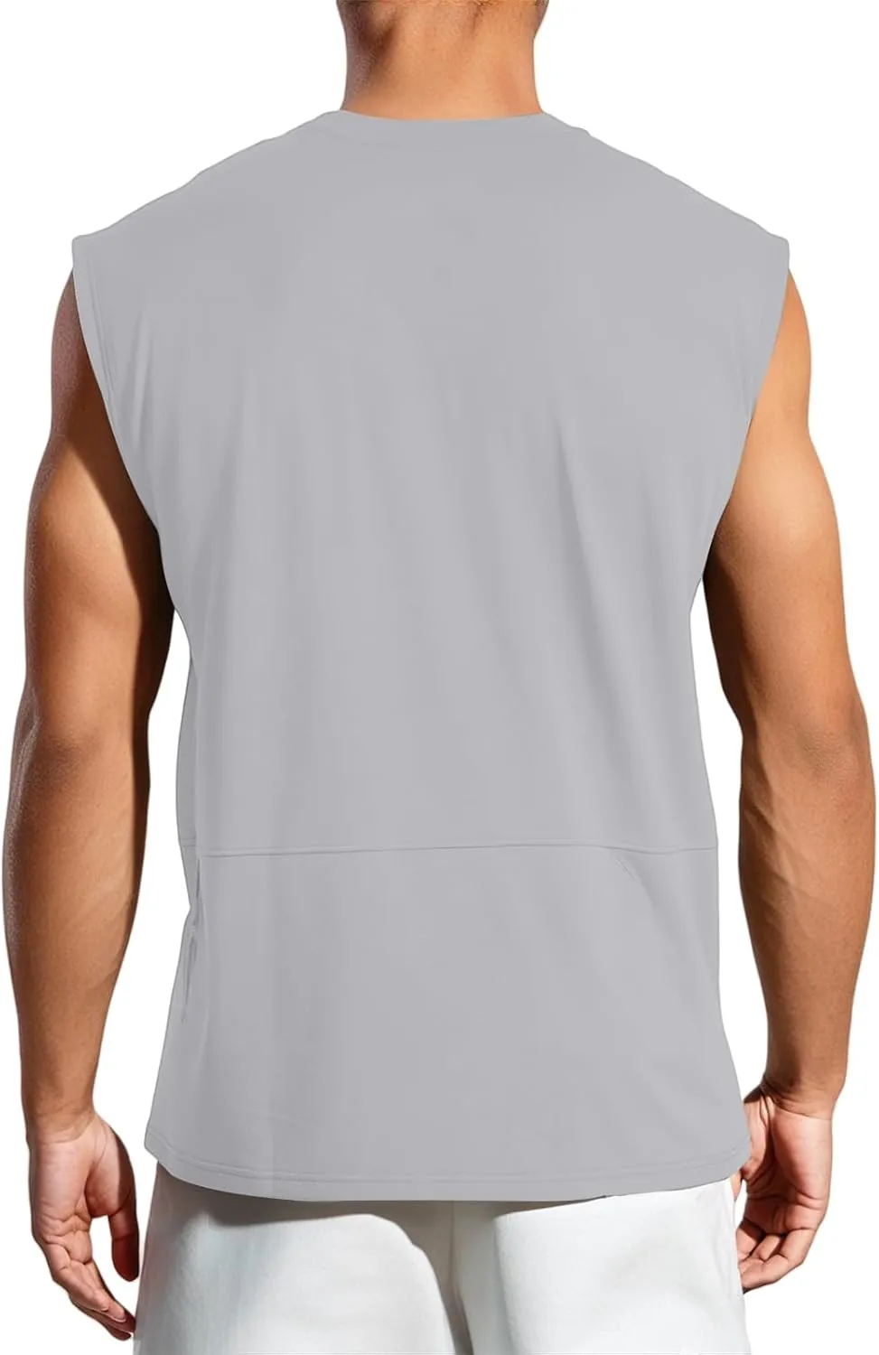 Men's Workout Tank Tops Sleeveless Quick Dry Muscle Running Tees Summer Beach Causual Stretchy Athletic Gym Tank Top