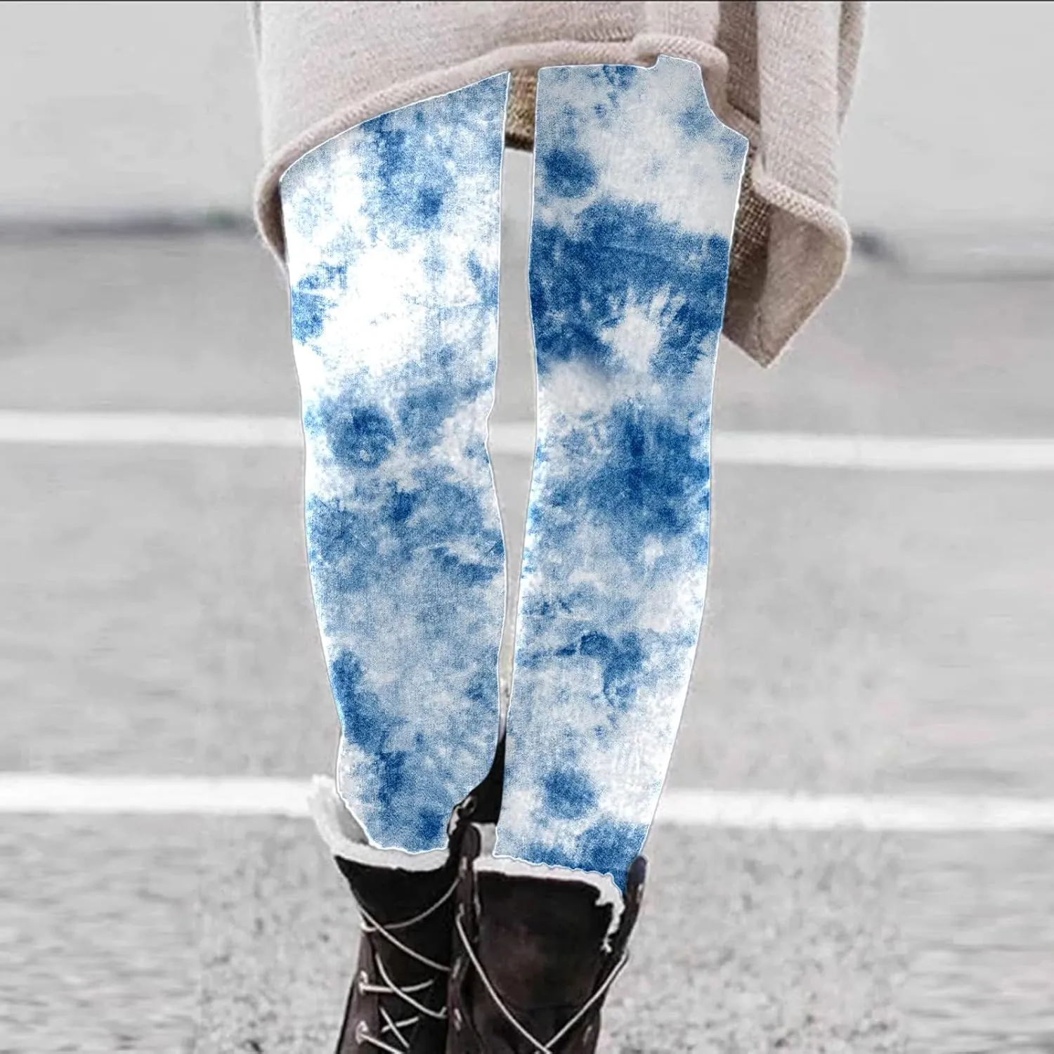 Mid Waist Leggings for Women Animal Pattern Yoga Pants for Women Workout Legging Women