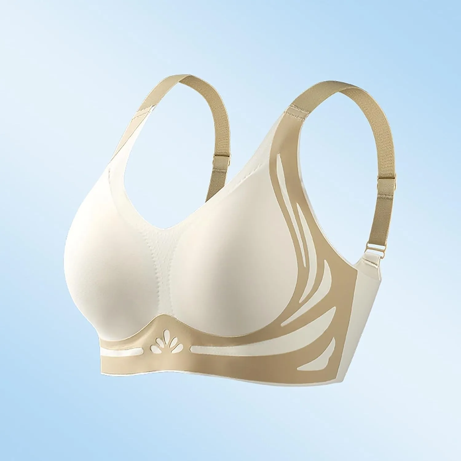 Moisture Girls Sports Bra, Lightweight Yoga Lingerie for Women Plunge Workout Bralette