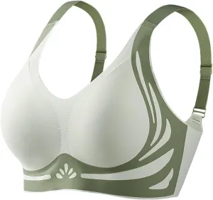 Moisture Girls Sports Bra, Lightweight Yoga Lingerie for Women Plunge Workout Bralette