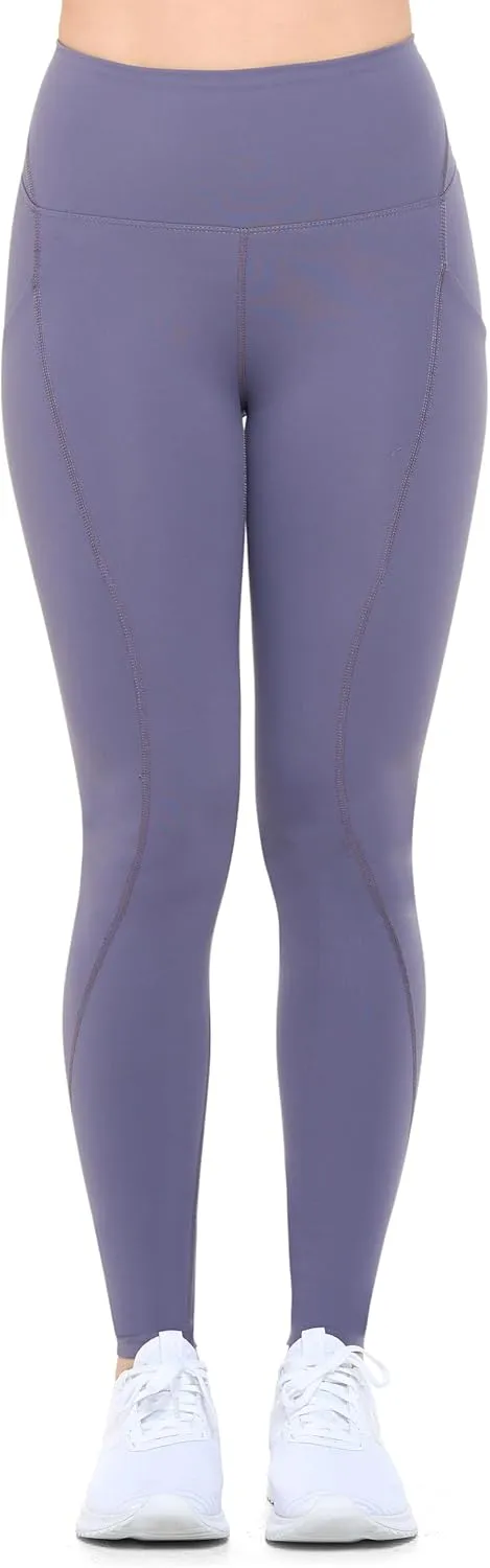 Natural Uniforms Womens High Waist, Bottom Lifting Nylon Yoga Leggings