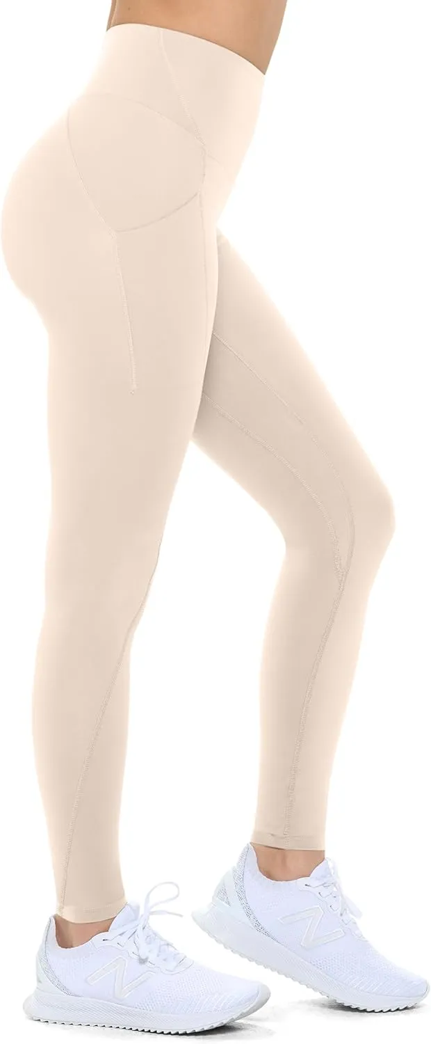 Natural Uniforms Womens High Waist, Bottom Lifting Nylon Yoga Leggings