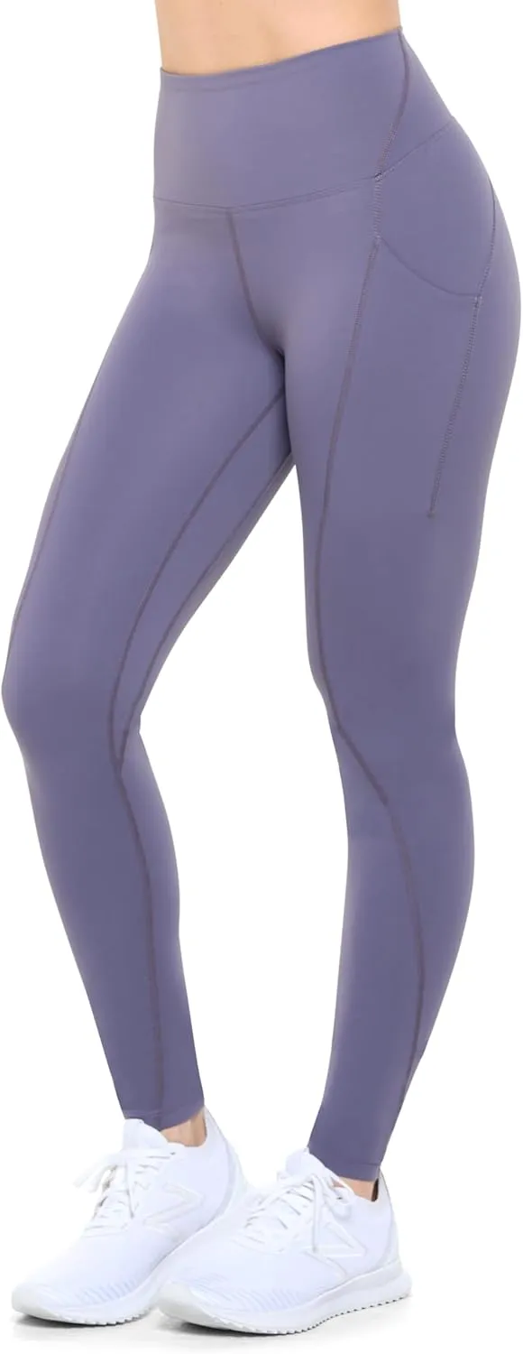 Natural Uniforms Womens High Waist, Bottom Lifting Nylon Yoga Leggings