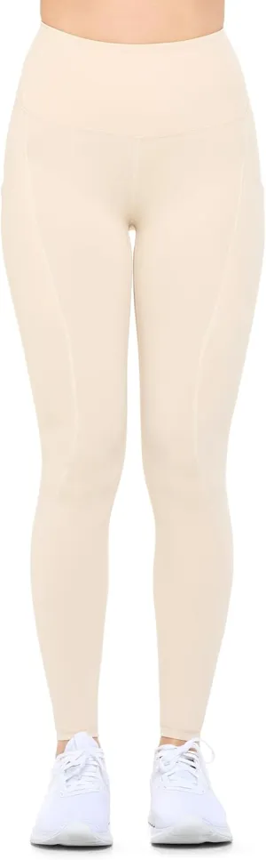 Natural Uniforms Womens High Waist, Bottom Lifting Nylon Yoga Leggings