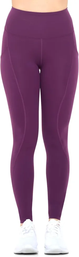 Natural Uniforms Womens High Waist, Bottom Lifting Nylon Yoga Leggings