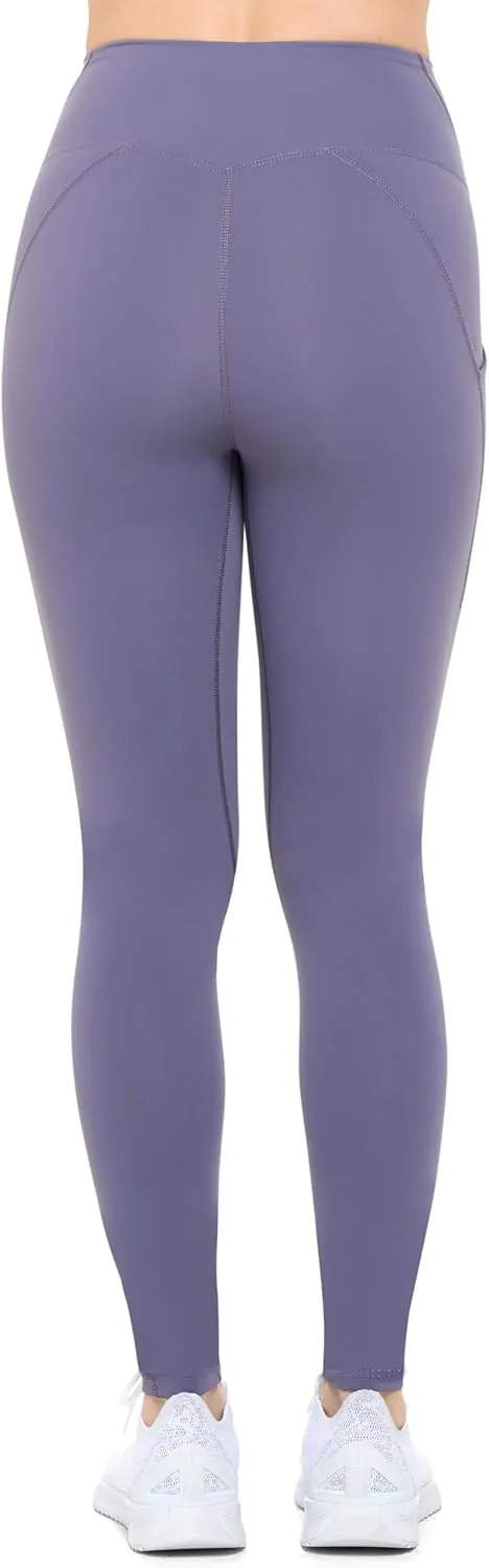 Natural Uniforms Womens High Waist, Bottom Lifting Nylon Yoga Leggings