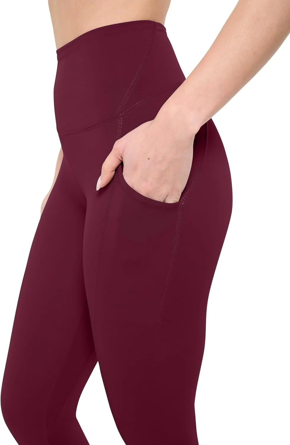 Natural Uniforms Womens High Waist, Bottom Lifting Nylon Yoga Leggings
