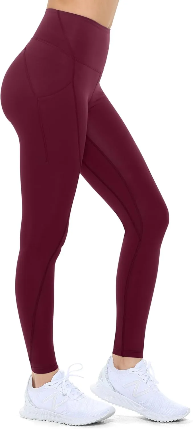 Natural Uniforms Womens High Waist, Bottom Lifting Nylon Yoga Leggings