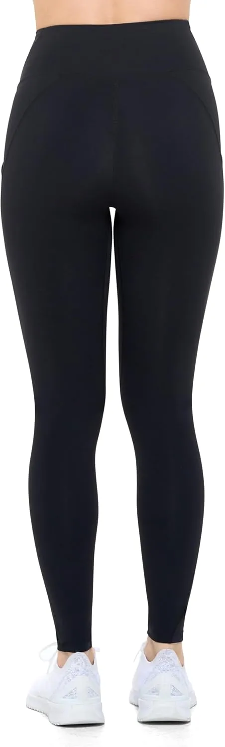 Natural Uniforms Womens High Waist, Bottom Lifting Nylon Yoga Leggings