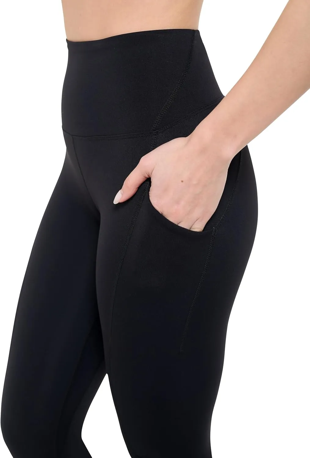 Natural Uniforms Womens High Waist, Bottom Lifting Nylon Yoga Leggings