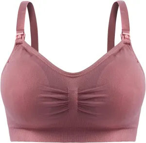 Nursing Bras for Breastfeeding Plus Size Postpartum Adjustment Gather Underwear Seamless Wireless Maternity Brassiere
