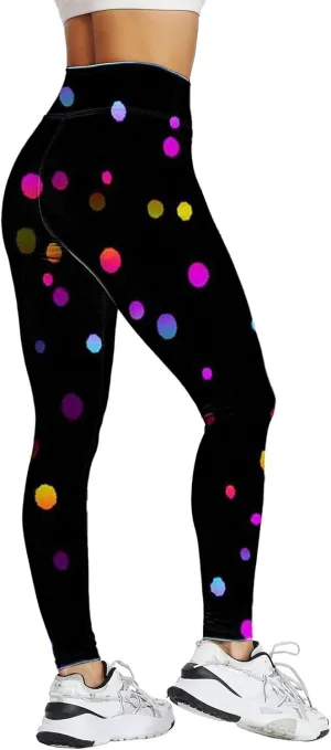 Paisley Print Leggings for Women Small Print Or Plaid Design Women Leggings Womens Fleece Leggings