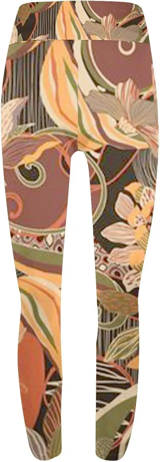 Patterned Exercise Leggings for Women with Pockets Compression Workout Leggings Women Womans Leggings