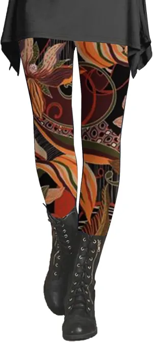 Patterned Exercise Leggings for Women with Pockets Compression Workout Leggings Women Womans Leggings