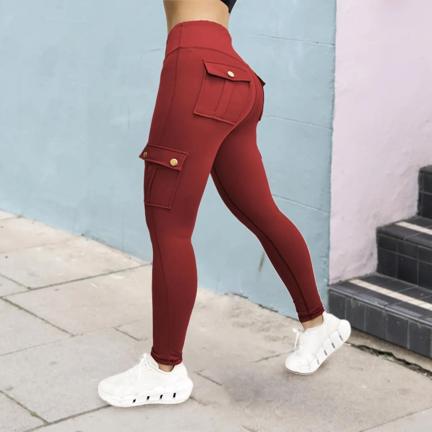 Plus Size Leggings Pants Casual Women Plus Fashion Size Waist Yoga Pants Flare Yoga Pants for Women Fleece Lined