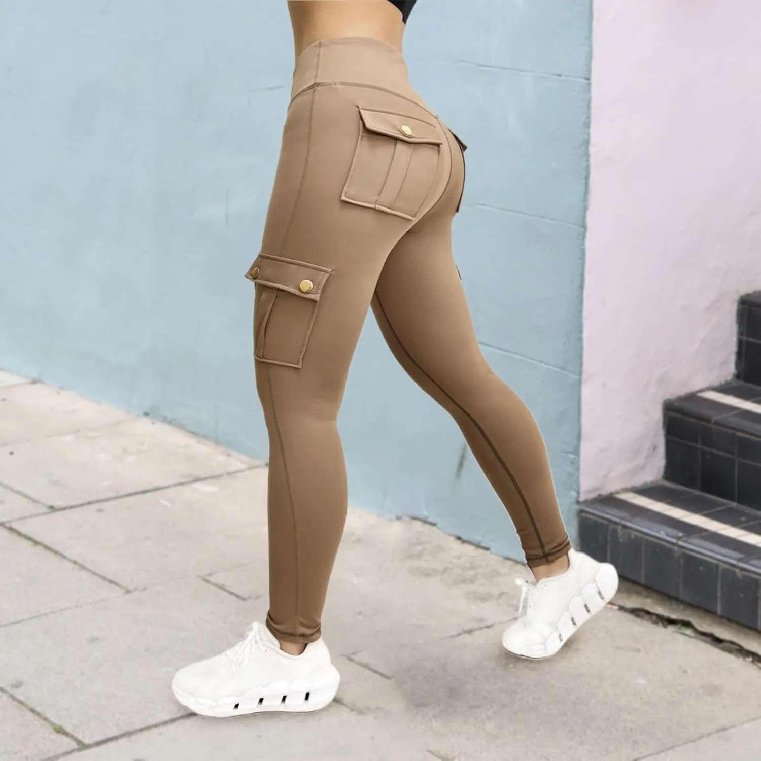 Plus Size Leggings Pants Casual Women Plus Fashion Size Waist Yoga Pants Flare Yoga Pants for Women Fleece Lined