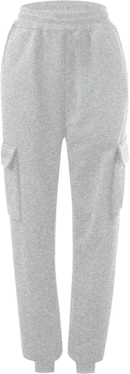 Plus Size Sweatpants for Women High Waisted Baggy Fall Winter Jogger Pants Y2k Trendy Comfy Fleece Lined Trouser with Pockets