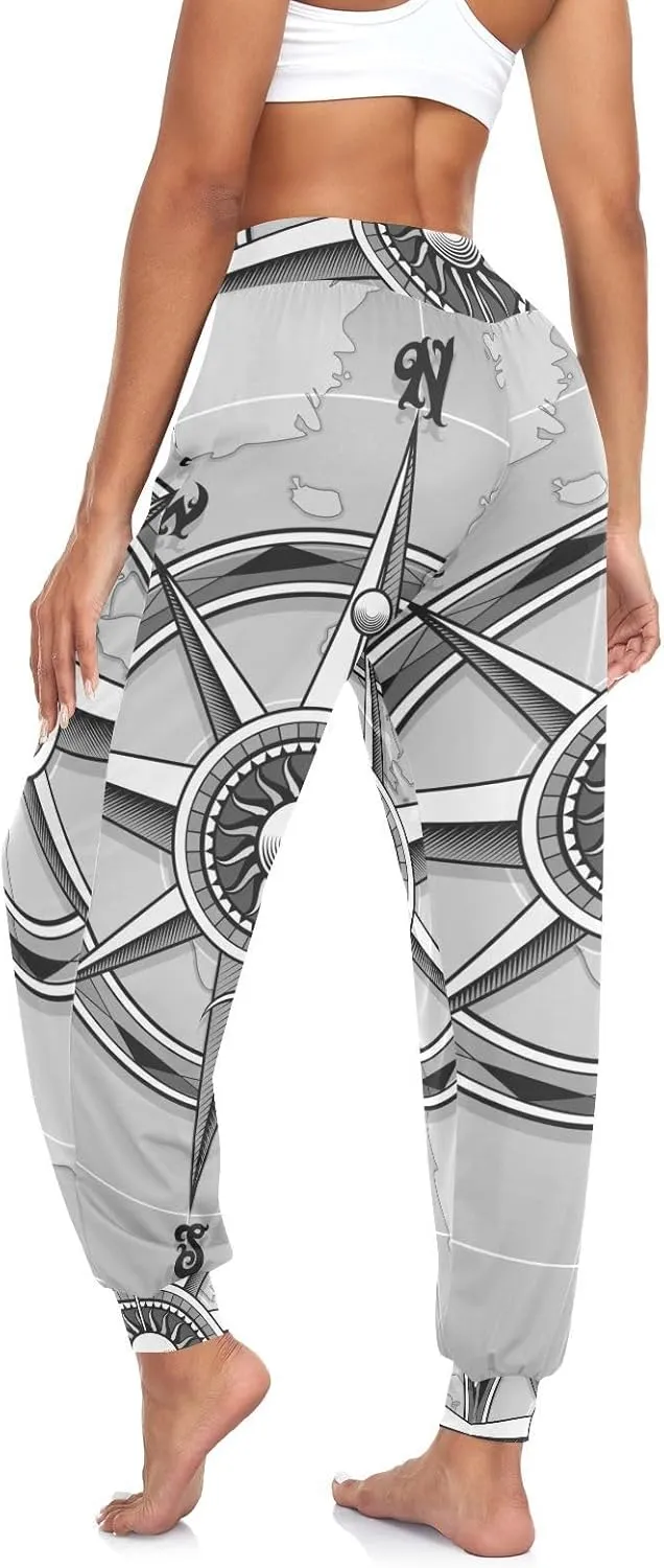 Poeticcity Women Thin Trousers Lounge Harem Sweatpants Yoga Leggings Dance Pants(S-2XL)