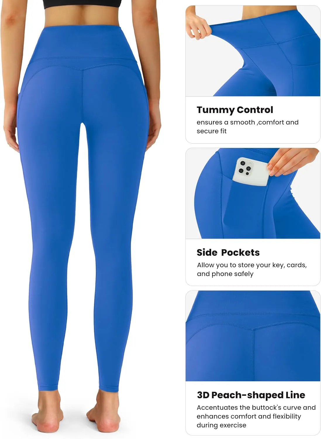 QUEENIEKE Yoga Leggings for Women High Waist Workout Pants Running Leggings 60126
