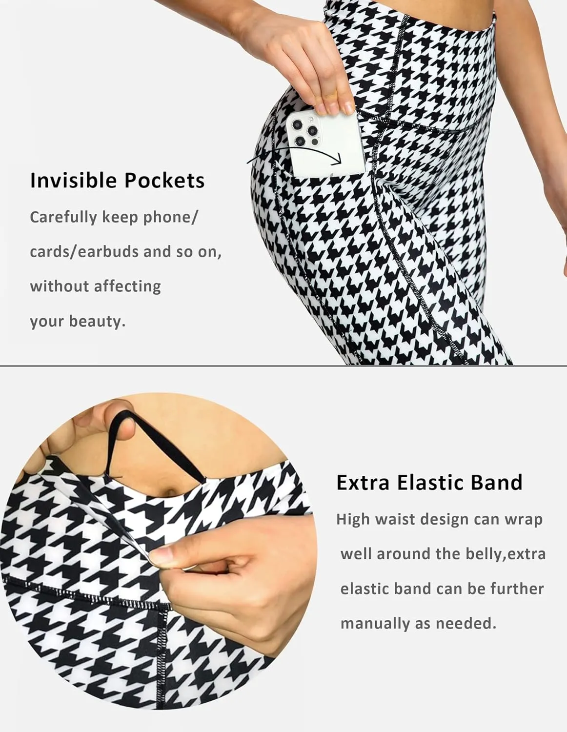 QUEENIEKE Yoga Leggings for Women High Waist Workout Pants Running Leggings 60126