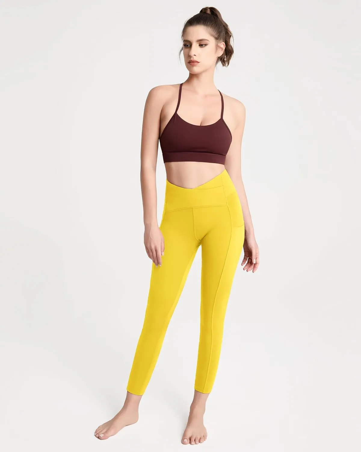 QUEENIEKE Yoga Leggings for Women High Waist Workout Pants Running Leggings 60126
