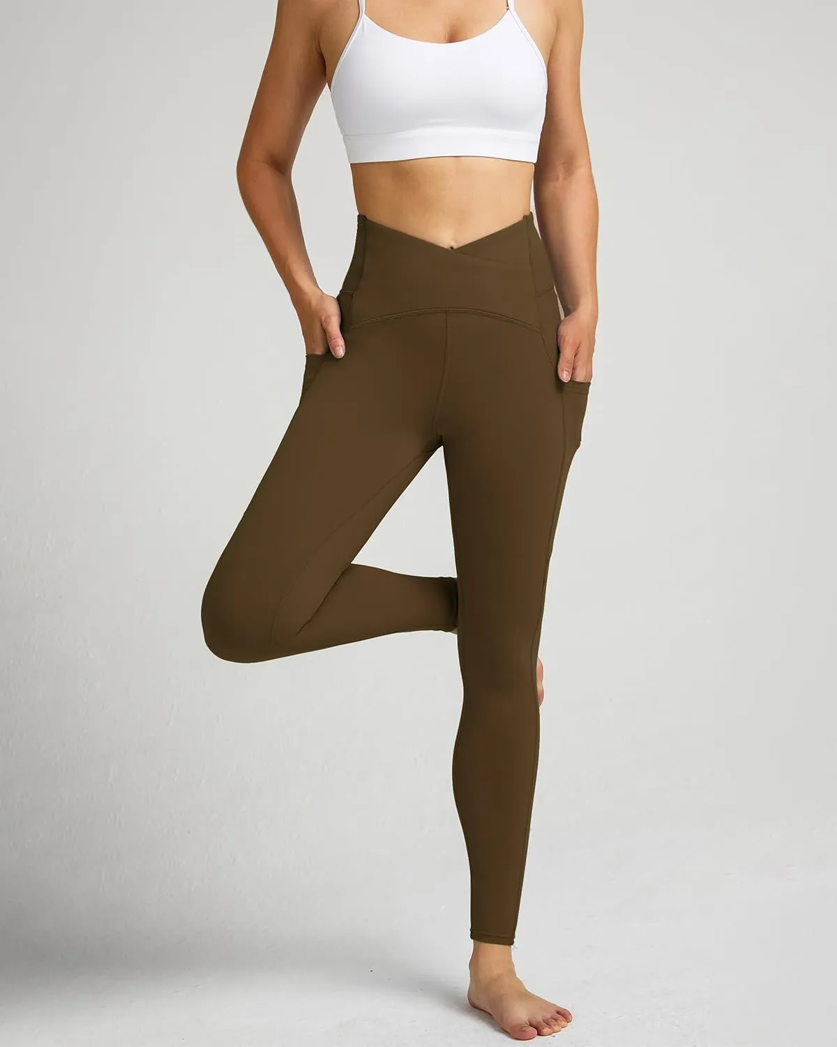 QUEENIEKE Yoga Leggings for Women High Waist Workout Pants Running Leggings 60126