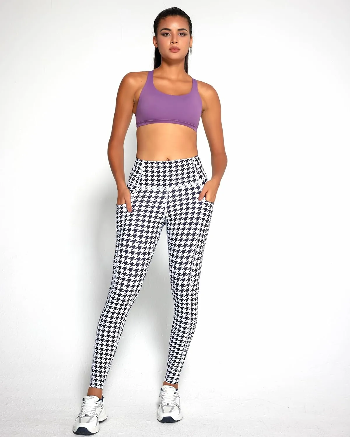 QUEENIEKE Yoga Leggings for Women High Waist Workout Pants Running Leggings 60126