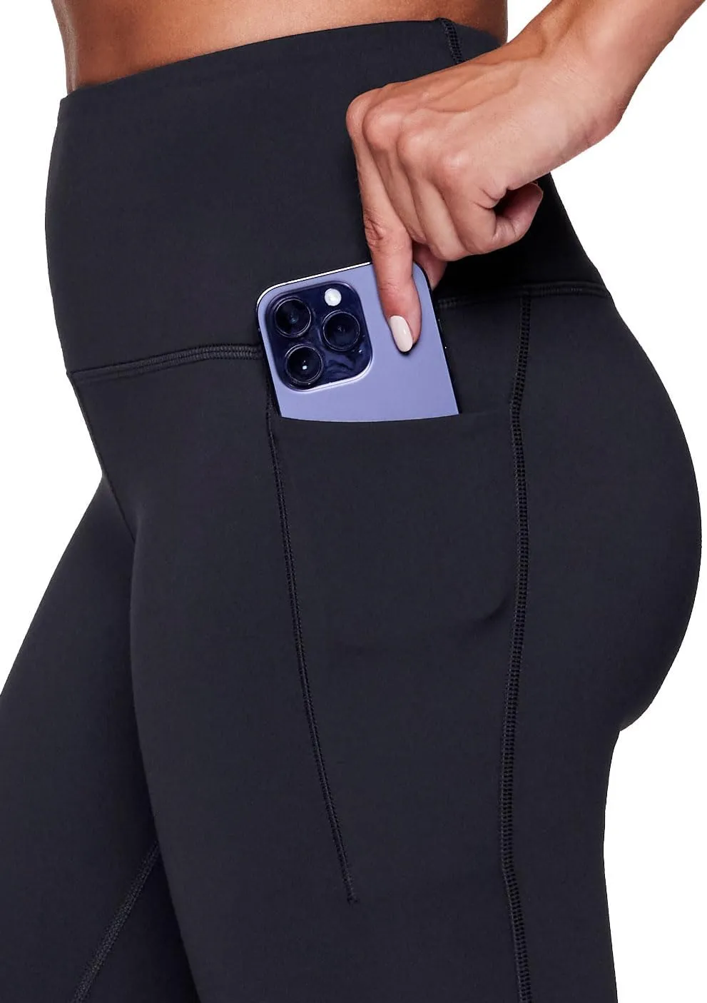 RBX Active Women's Ultra Soft Solid Workout Running Yoga Leggings with Pockets