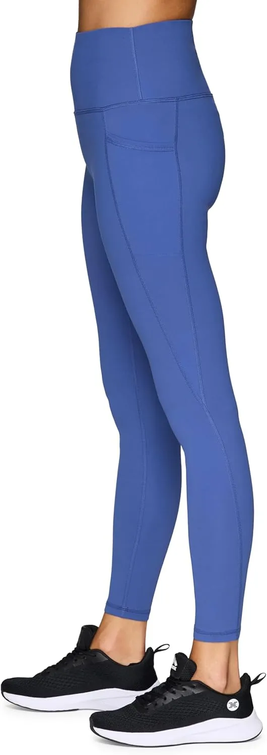 RBX Active Women's Ultra Soft Solid Workout Running Yoga Leggings with Pockets