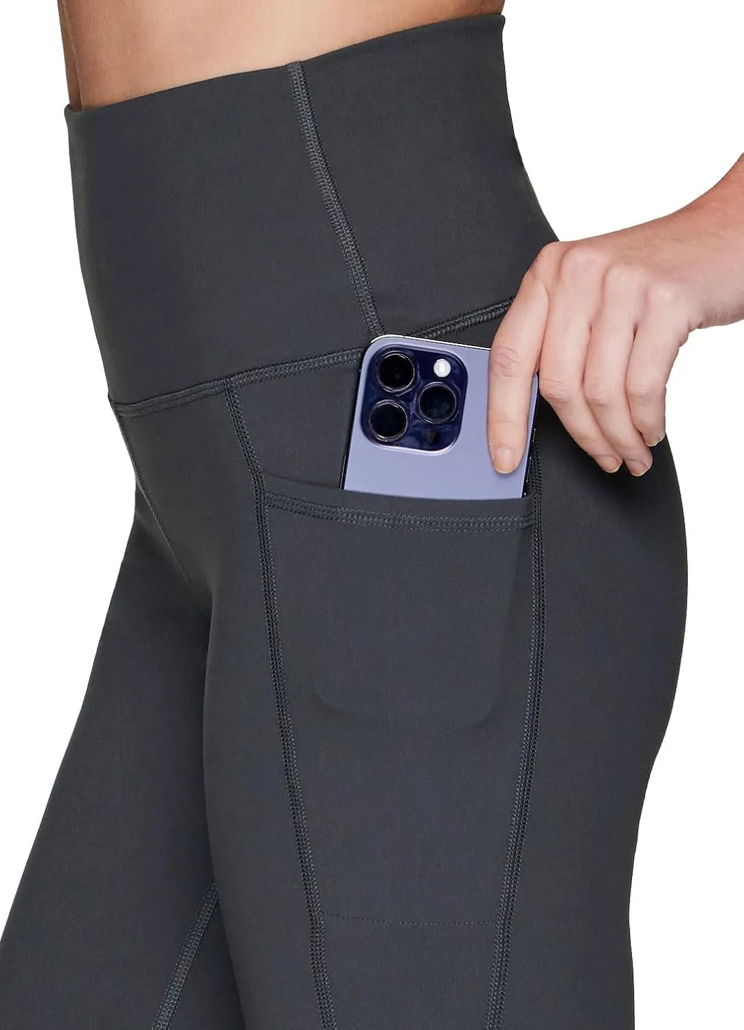 RBX Active Women's Ultra Soft Solid Workout Running Yoga Leggings with Pockets