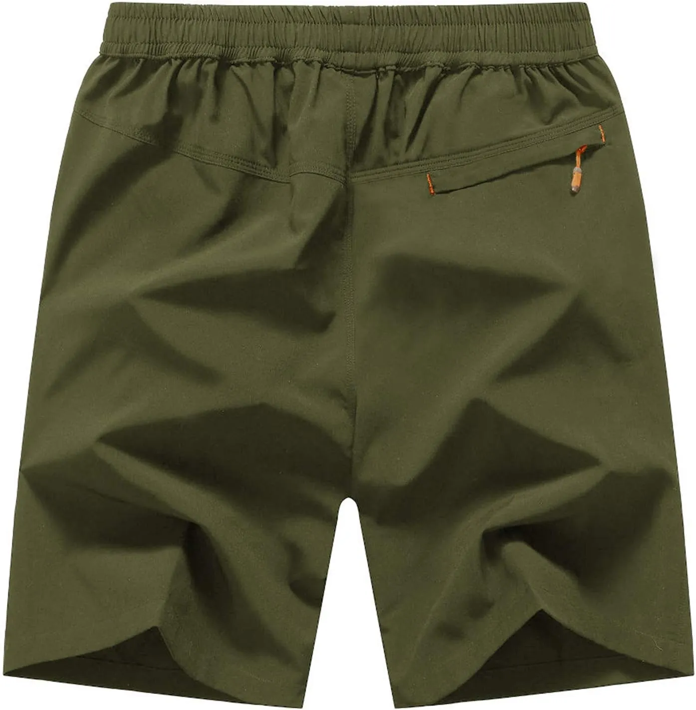 Rdruko Men's Quick Dry Hiking Shorts Lightweight Running Gym Outdoor Active Shorts with Zipper Pockets