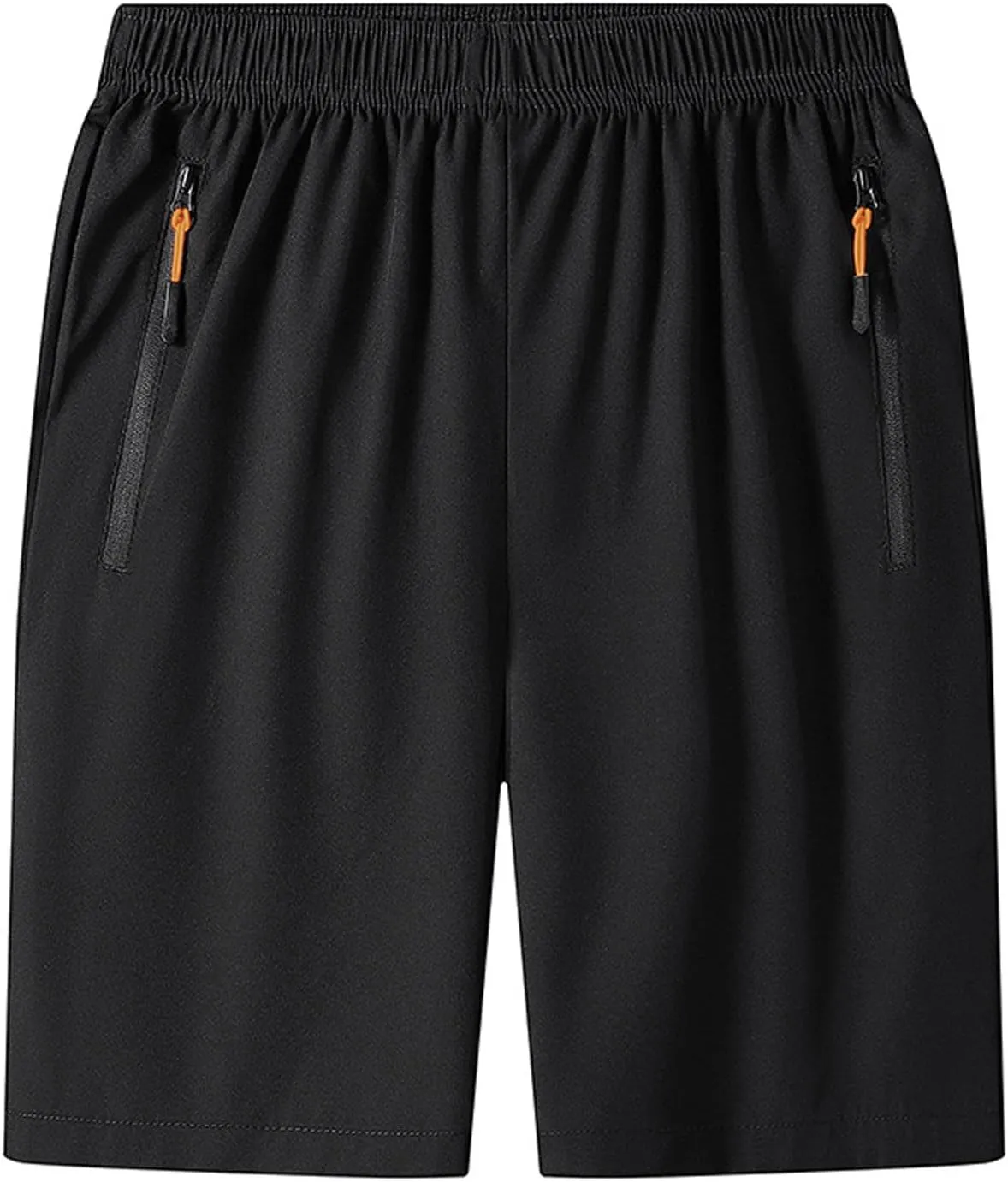 RTRDE Men's Athletic Workout Shorts Running Shorts with Zipper Pockets Lightweight Fitness Shorts, M-5XL