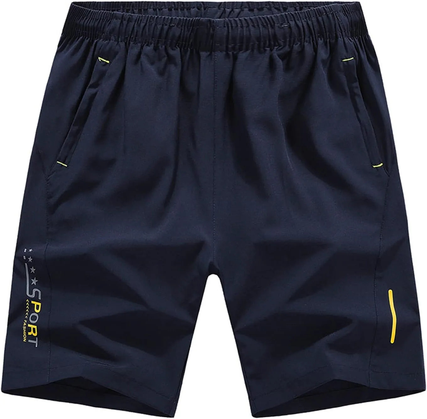 RTRDE Men's Athletic Workout Shorts Running Shorts with Zipper Pockets Lightweight Fitness Shorts, M-5XL