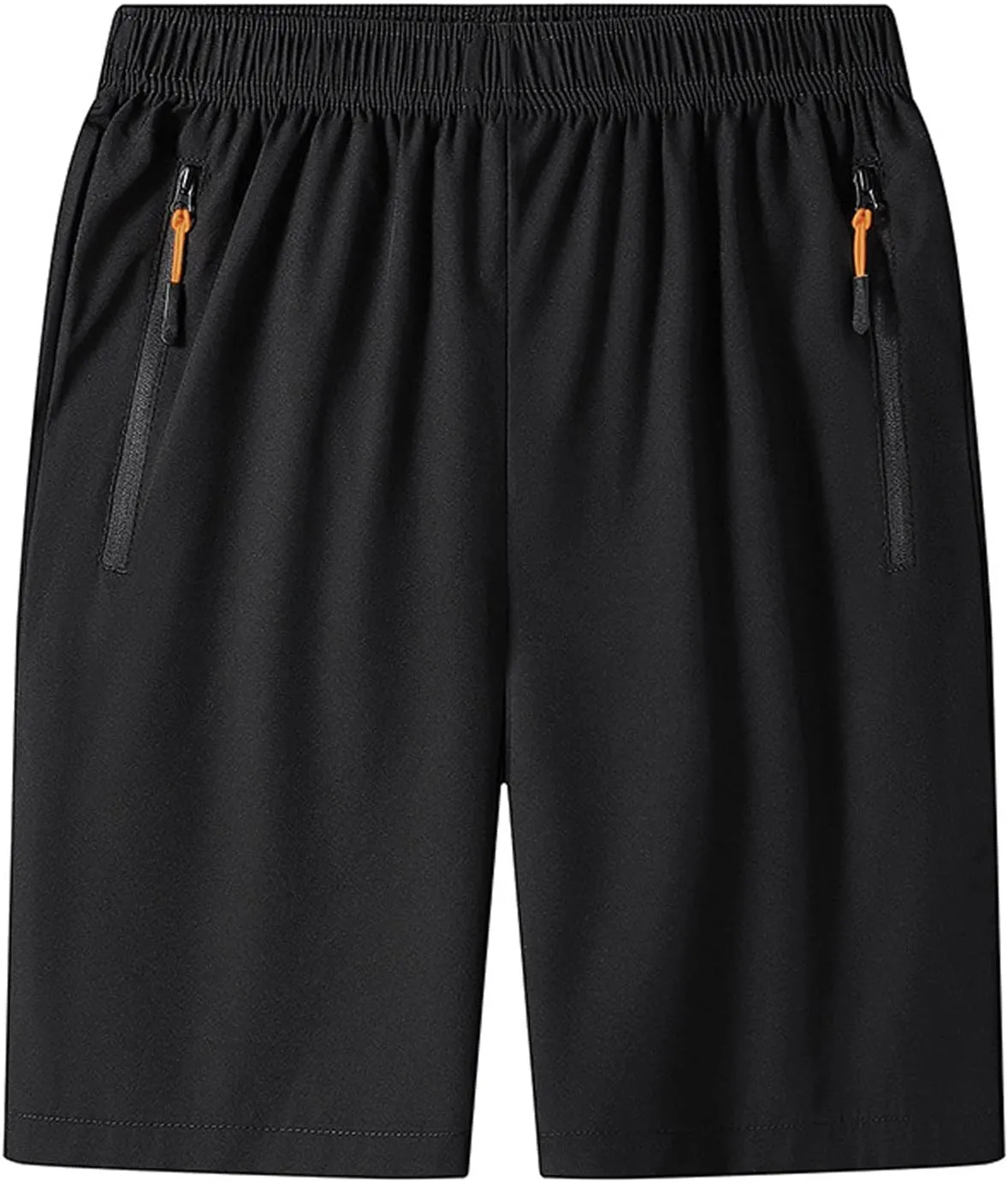 RTRDE Men's Athletic Workout Shorts Running Shorts with Zipper Pockets Lightweight Fitness Shorts, M-5XL