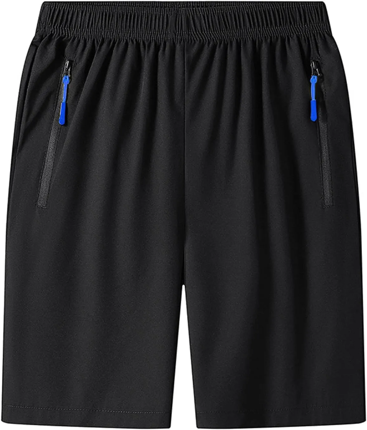 RTRDE Men's Athletic Workout Shorts Running Shorts with Zipper Pockets Lightweight Fitness Shorts, M-5XL