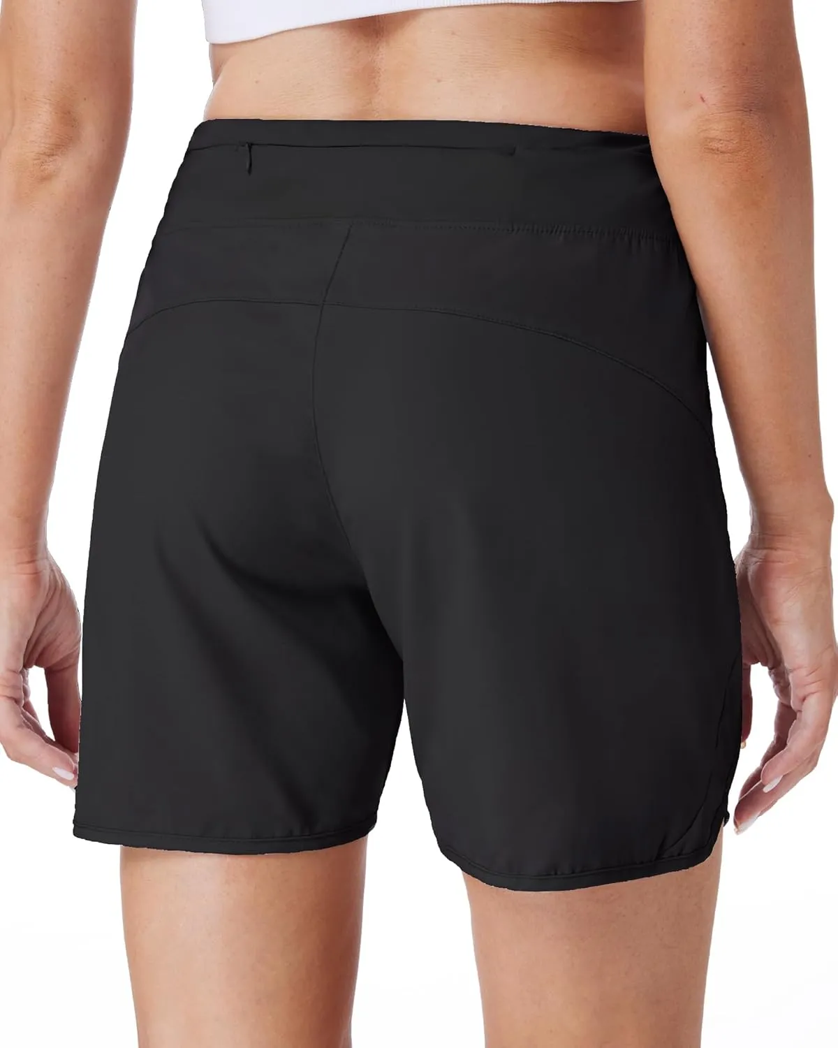 Running Shorts for Women 5" Athletic High Waisted Quick Dry Active Exercise Hiking Shorts with 3 Zipper Pocket