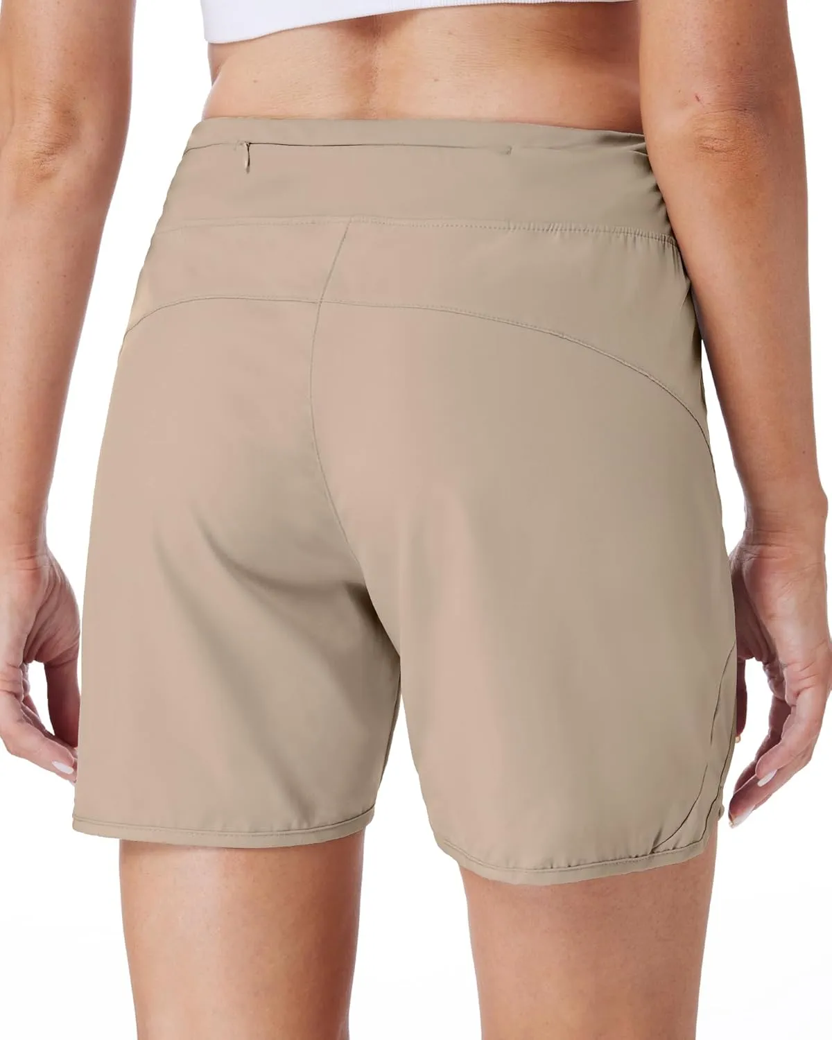 Running Shorts for Women 5" Athletic High Waisted Quick Dry Active Exercise Hiking Shorts with 3 Zipper Pocket