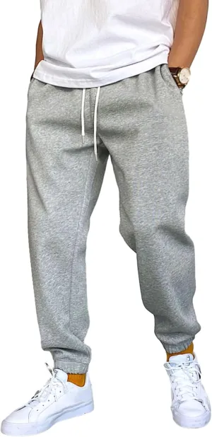 SHENHE Men's Color Block Graphic Sweatpants Drawstring Gym Joggers Pants with Pockets