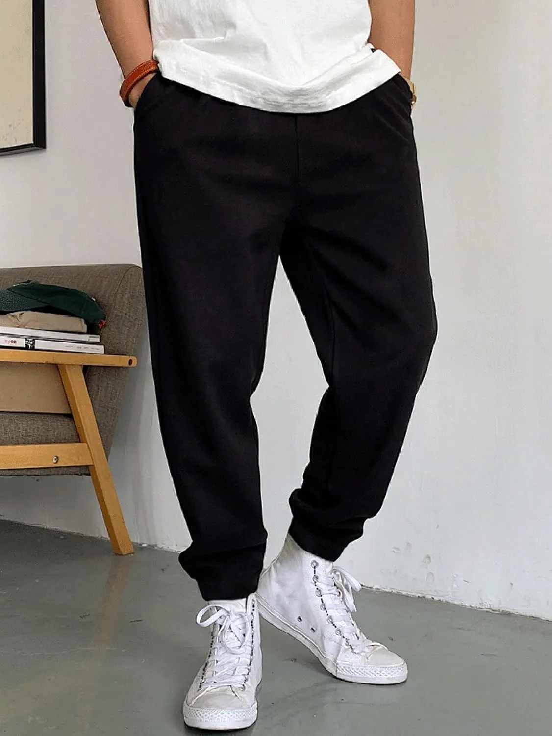 SHENHE Men's Color Block Graphic Sweatpants Drawstring Gym Joggers Pants with Pockets