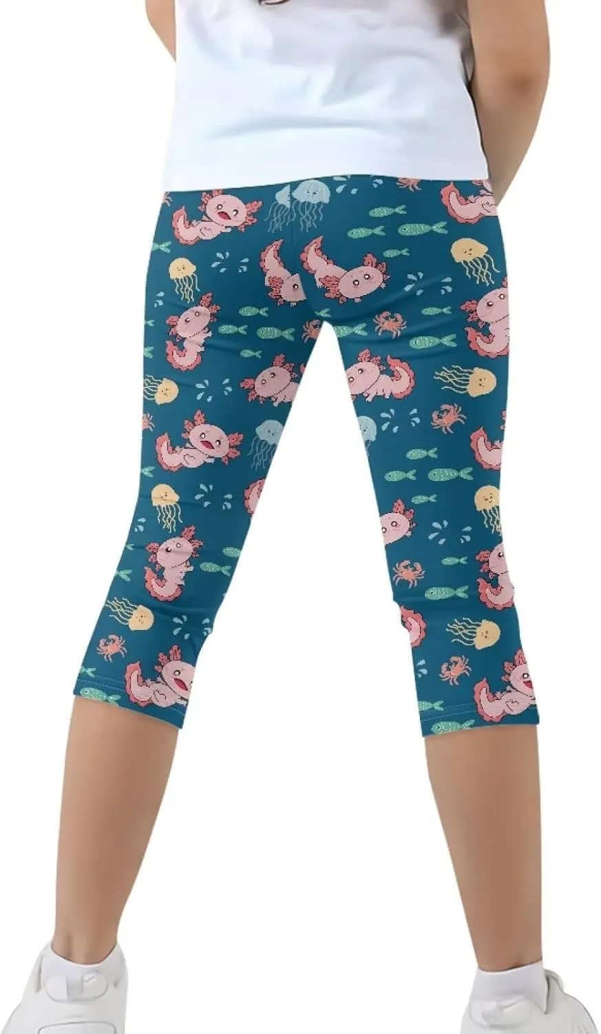 Short Athletic Leggings Girls Pants Yoga Leggings