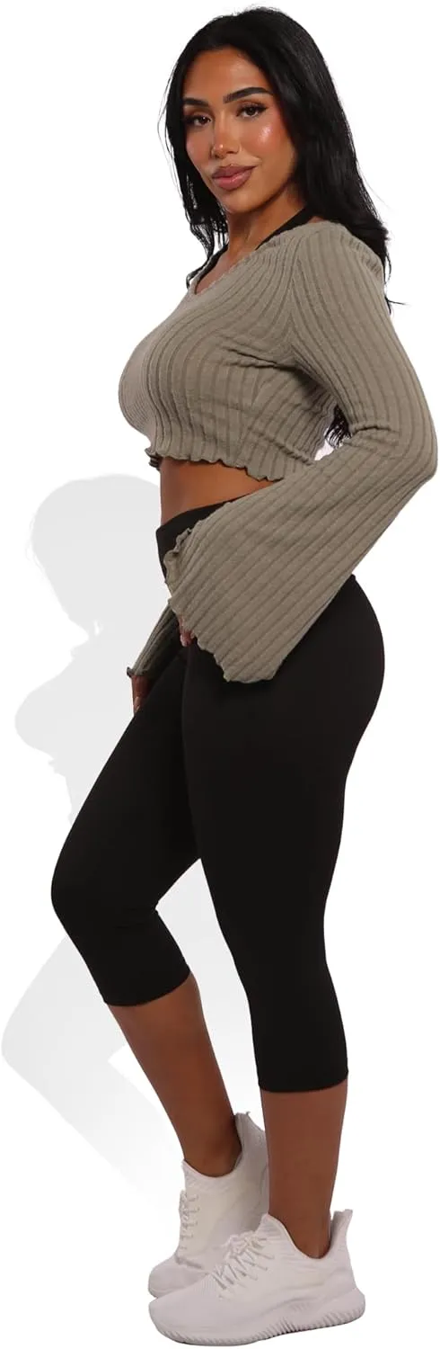ShoSho Womens Yoga Leggings Tummy Control Sports Pants Stretchy Activewear Bottoms